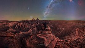 Gonzalo Santile, astrofotógrafo premiado por sus imágenes de la Vía Láctea. Gonzalo Santile, astrofotógrafo premiado por sus imágenes de la Vía Láctea.
