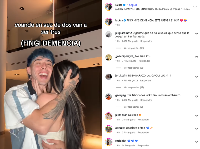 Los artistas dejaron la puerta abierta a la ambigüedad. Créditos: Instagram Los artistas dejaron la puerta abierta a la ambigüedad. Créditos: Instagram