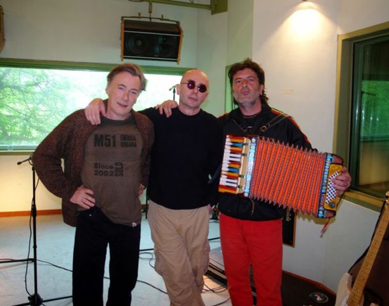 Sergio Dawi, el Indio Solari y Semilla Bucciarelli Foto: Archivo