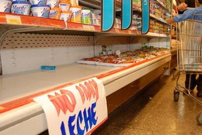 MDZol | Góndolas vacías, algo normal hasta principios de esta semana. Foto: MDZ