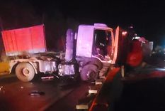 Uno de los camiones involucrados en el accidente Foto: gentileza Los Andes Online