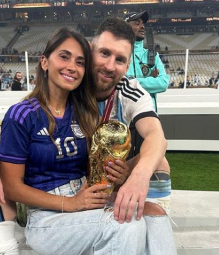 Antonela Roccuzzo y Lionel Messi Foto: Instagram