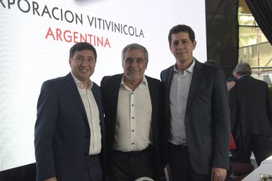 MDZol | Foto: 3029: El nuevo presidente de COVIAR, José Zuccardi, junto a los ministros Daniel Arroyo, de Desarrollo Social, y Eduardo Wado de Pedro, del Interior. Foto: Gentileza