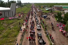 Miles de fieles&nbsp;veneraron al Gauchito Gil en Corrientes. Foto: X.