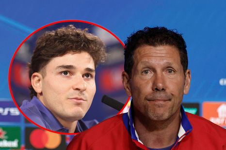 El Cholo Simeone dio su opinión sobre el futuro de Julián Álvarez. El Cholo Simeone dio su opinión sobre el futuro de Julián Álvarez.