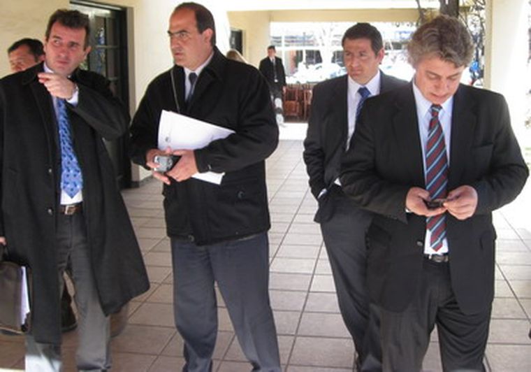 Pérez, Adaro, Salgado y Giménez, hoy en San Martín. Foto: MDZ/Carlos Fernández