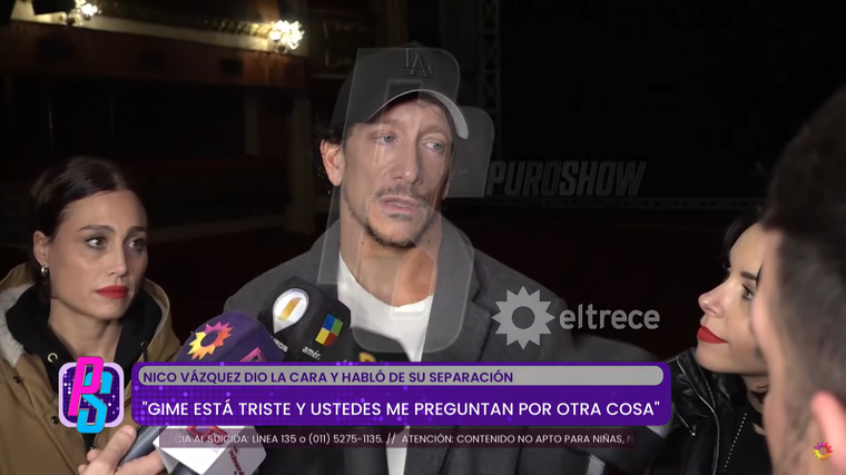 Nicolás Vázquez se cansó de los rumores. Foto: captura de video YouTube/ El Trece. Nicolás Vázquez se cansó de los rumores. Foto: captura de video YouTube/ El Trece. 