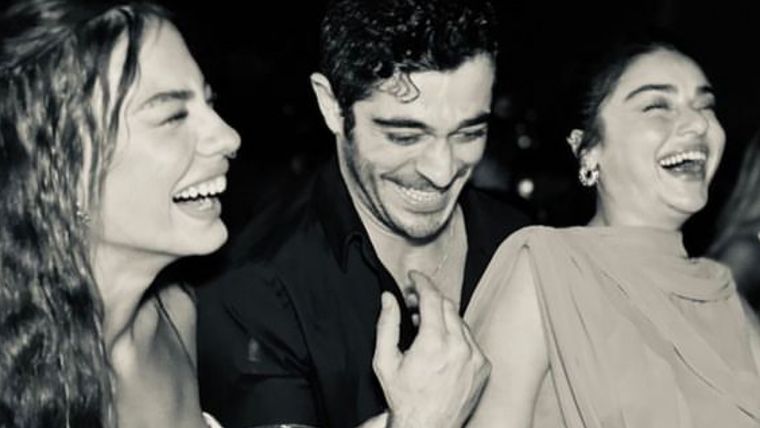 Demet, Burak y Ayça Complicidad Foto: @burakdeniz_