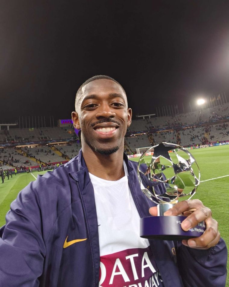 Ousmane Dembelé, el claro candidato de Mbappé para ganar el Balón de Oro 2024/25. Foto: @PSG_espanol Ousmane Dembelé, el claro candidato de Mbappé para ganar el Balón de Oro 2024/25. Foto: @PSG_espanol