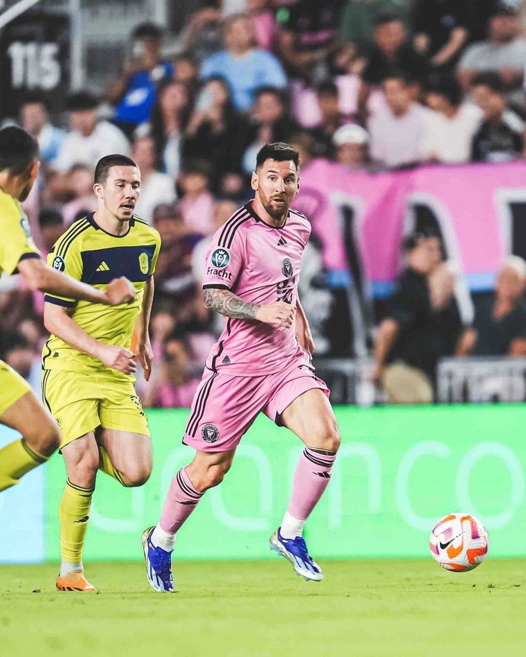 El argentino sufrió una lesión en el isquiotibial derecho. Foto: @InterMiami