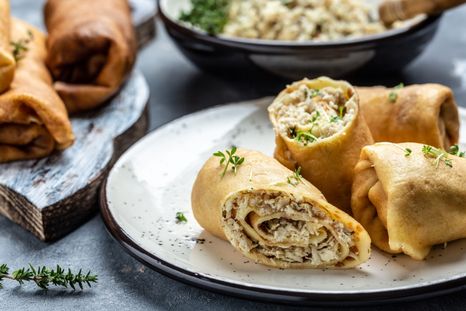 Crepes de pollo y espinaca Una receta deliciosa para hacer en pocos pasos Foto: Shutterstock