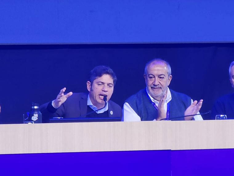 Axel Kicillof junto a Héctor Daer en Córdoba.