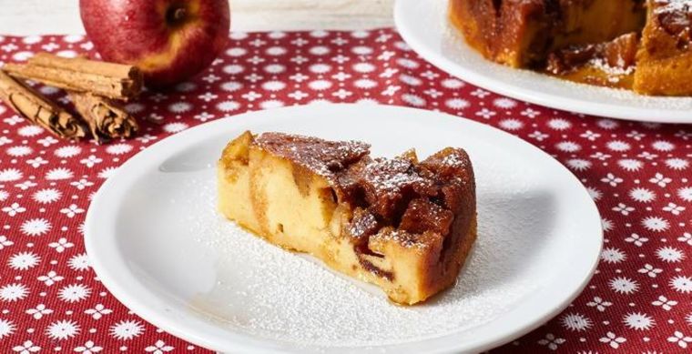 Este postre de manzana es una opción ideal para complementar tus comidas. Foto: Shutterstock