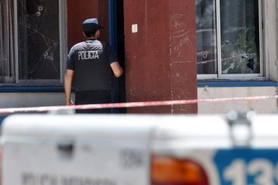 MDZol | Esta vivienda fue baleada hoy por El Choroto Gutiérrez. Foto: Nacho Gaffuri / MDZ