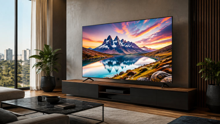 El televisor Samsung QLED de 65 pulgadas combina resolución 4K, funciones inteligentes y conectividad para streaming y videojuegos.