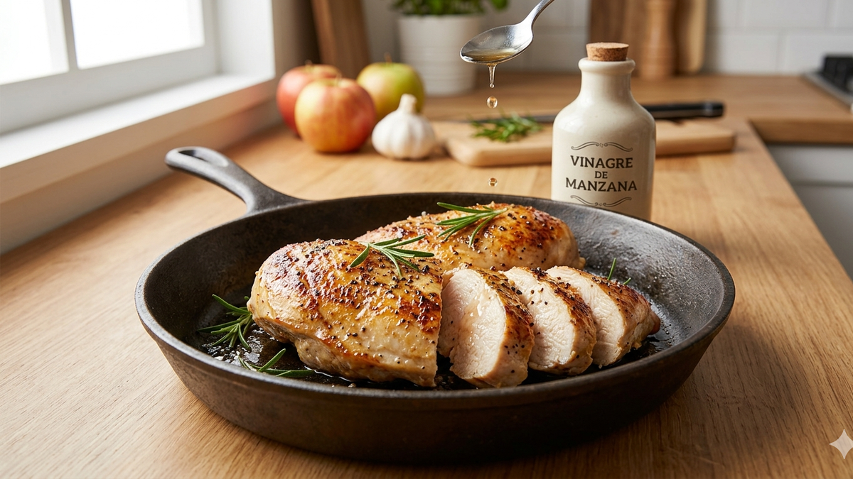 Por qué recomiendan poner vinagre para freír la pechuga de pollo y para qué sirve