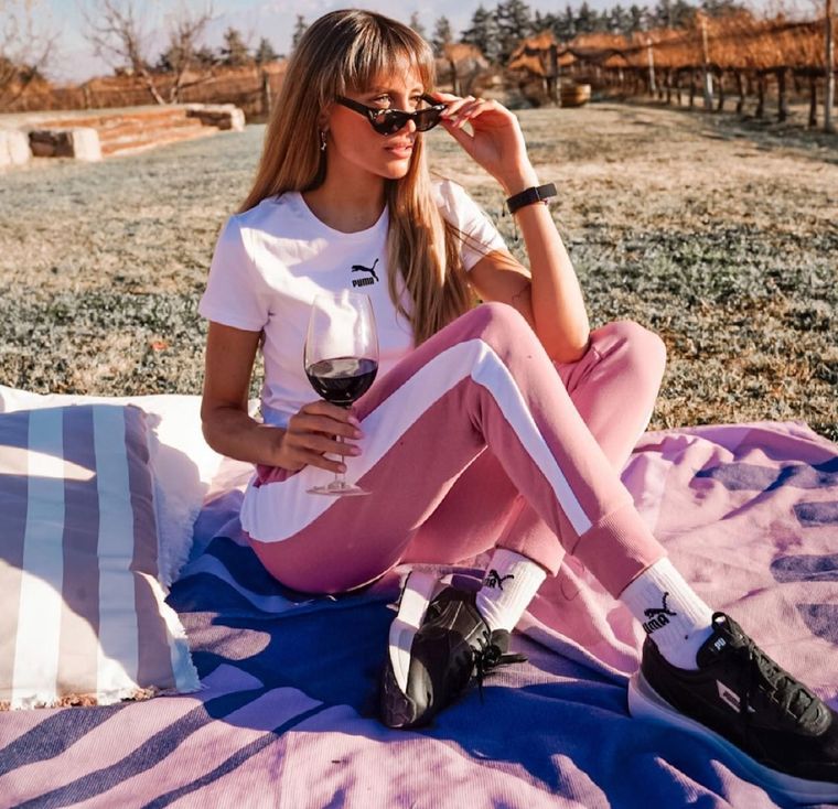 Melina en Mendoza. Foto: instagram @melchorlez