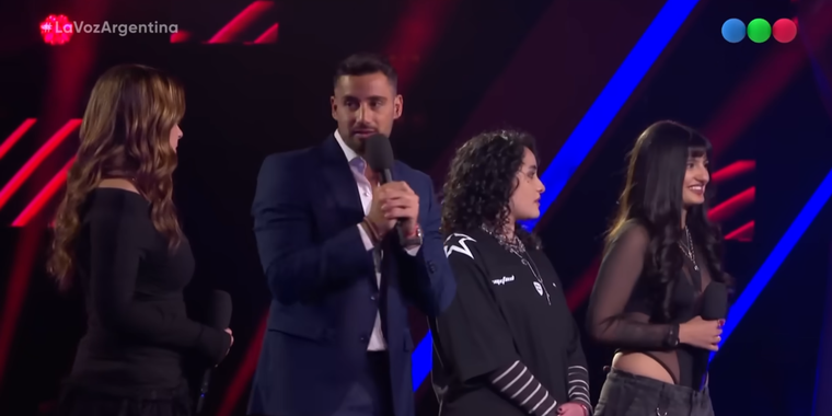 Las concursantes Malena Bon, Belén Muñoz y Mía Martins recibieron una dura devolución por parte de Lali Espósito y Ale Sergi de Miranda. Las concursantes Malena Bon, Belén Muñoz y Mía Martins recibieron una dura devolución por parte de Lali Espósito y Ale Sergi de Miranda.