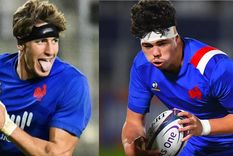 Hugo Auradou y Oscar Jégou se encuentran en libertad y esperan ser sobreseídos tras conocerse el informe pericial de la denunciante Foto: Federación Francesa de Rugby