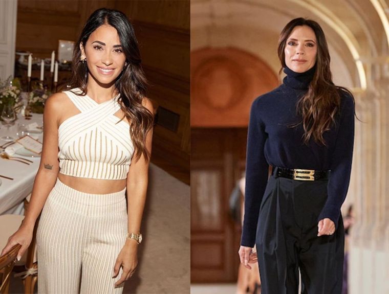 Antonela Roccuzzo y Victoria Beckam hacen una dupla maravillosa en Miami. Foto: Mdz