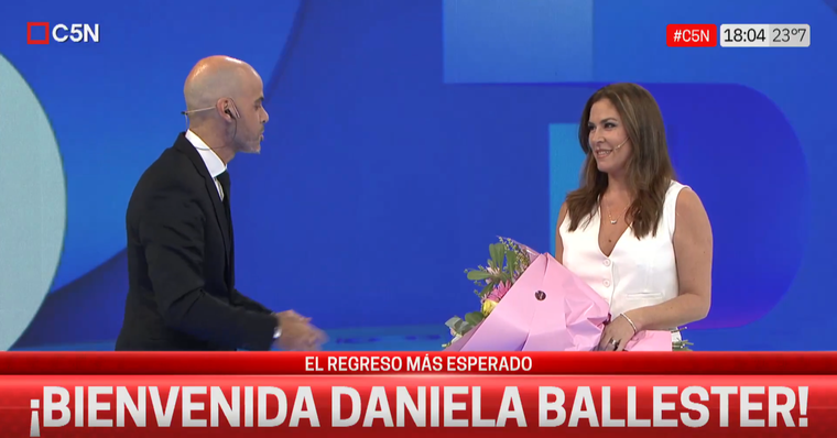La periodista de 48 años retomó su trabajo. La periodista de 48 años retomó su trabajo.