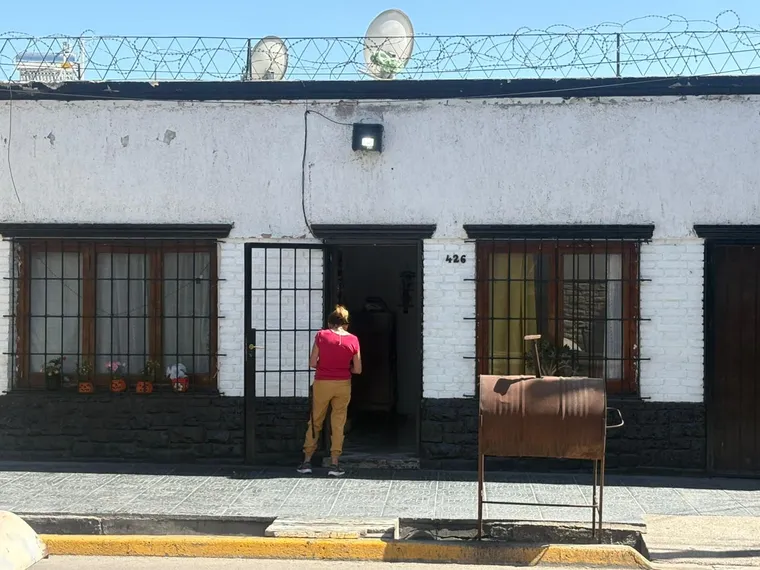 La casa donde estaba la víctima del homicidio. La casa donde estaba la víctima del homicidio.