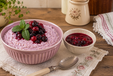 Crema de arroz con frutos rojos: la receta que te pedirán una y otra vez