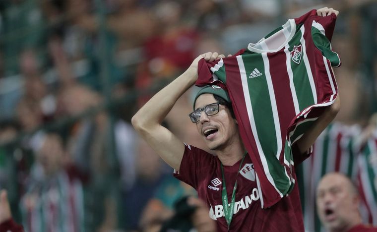 El Fluminense eliminó a Argentinos y los hinchas lo celebran. Foto: EFE