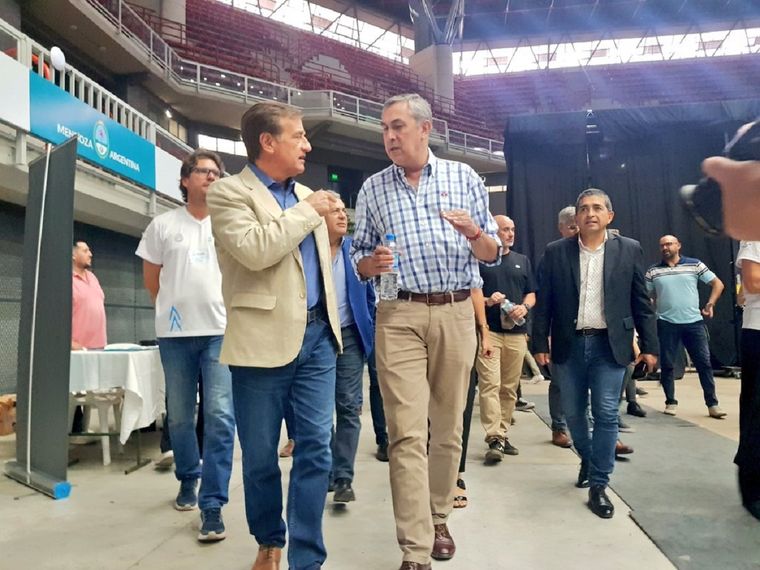 Suarez y Vaquié apuran el proceso para aprobar el nuevo Potasio Río Colorado, que estará a cargo de Minera Aguilar. Foto: Prensa Ministerio de Economía