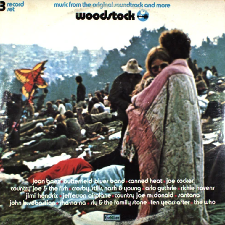 El Festival de Woodstock, símbolo de paz y amor, pero también del nacimiento de un nuevo estilo de rock Foto: Album cover