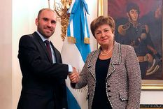 El ministro de economía en su primera reunión con Kristalina Georgieva. El ministro de economía en su primera reunión con Kristalina Georgieva.