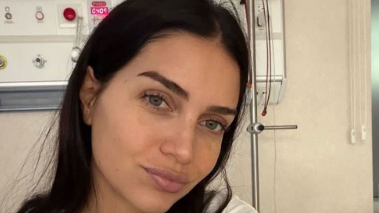 La foto de Zaira en el hospital.&nbsp;