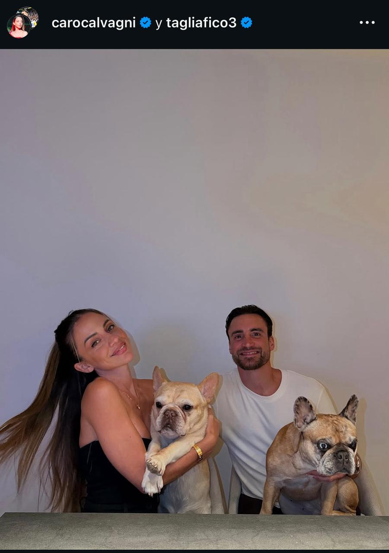 Nico Tagliafico recibió el 2026 junto a su esposa, Caro Calvagni. Nico Tagliafico recibió el 2026 junto a su esposa, Caro Calvagni.