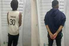 Los dos malvivientes detenidos tras una persecución policial en Luján de Cuyo.&nbsp;