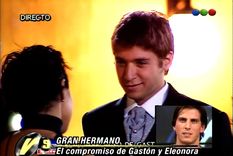 El día que Gastón Trezeguet y Eleonora González se comprometieron en la casa de Gran Hermano. Foto: Fuente: Captura Telefe