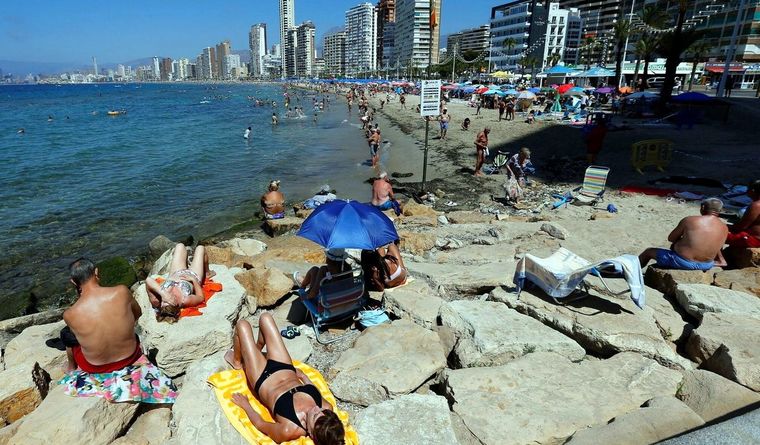Benidorm España El Mediterráneo español ha elevado sus temperaturas. Foto: Efe.