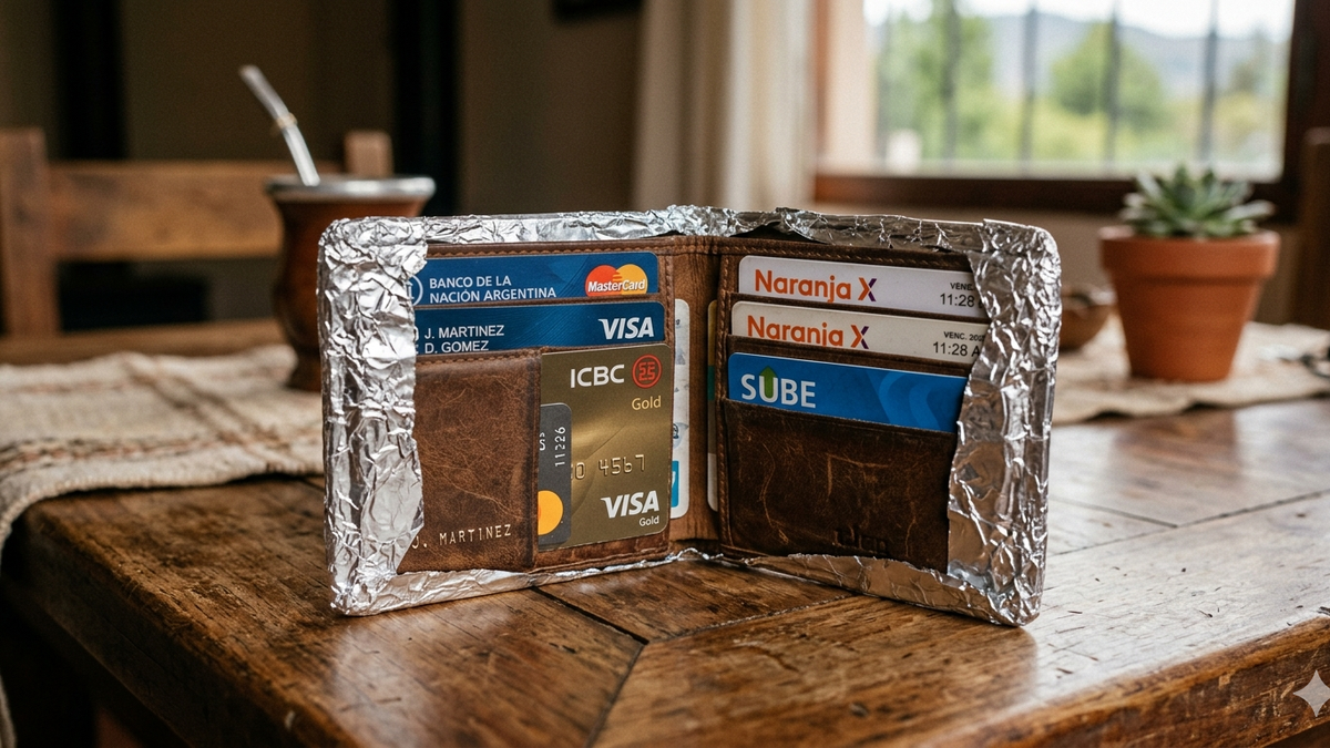 Por qué los expertos recomiendan envolver tu billetera en papel aluminio antes de salir de casa