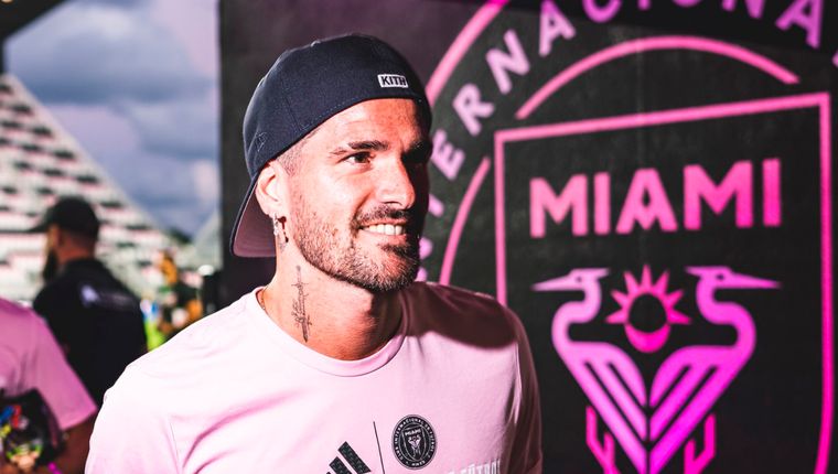 De Paul visitó Buenos Aires tras el triunfo del viernes del Inter Miami.