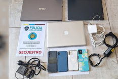 Parte del secuestro a la banda. Foto: NA