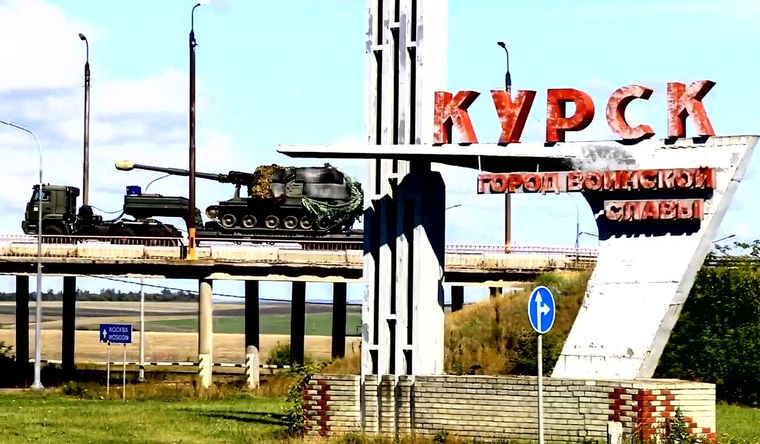 Rusia entregó equipo militar a la región de Kursk, Rusia. Foto: Efe.