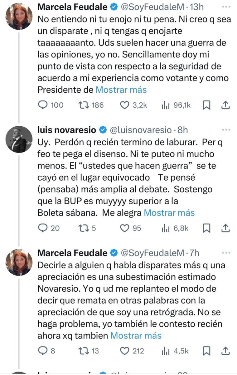 El ida y vuelta entre Feudale y Novaresio. El ida y vuelta entre Feudale y Novaresio.