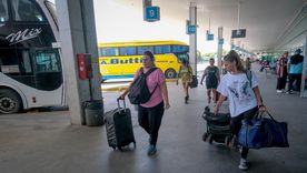 La terminal de Mar del Plata, epicentro de la llegada de los turistas Foto: Diego Izquierdo - Télam La terminal de Mar del Plata, epicentro de la llegada de los turistas Foto: Diego Izquierdo - Télam
