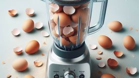 El truco de la licuadora y la cáscara de huevo. El truco de la licuadora y la cáscara de huevo.