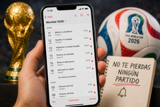 Una función del celular permite agregar automáticamente todos los partidos del Mundial 2026.