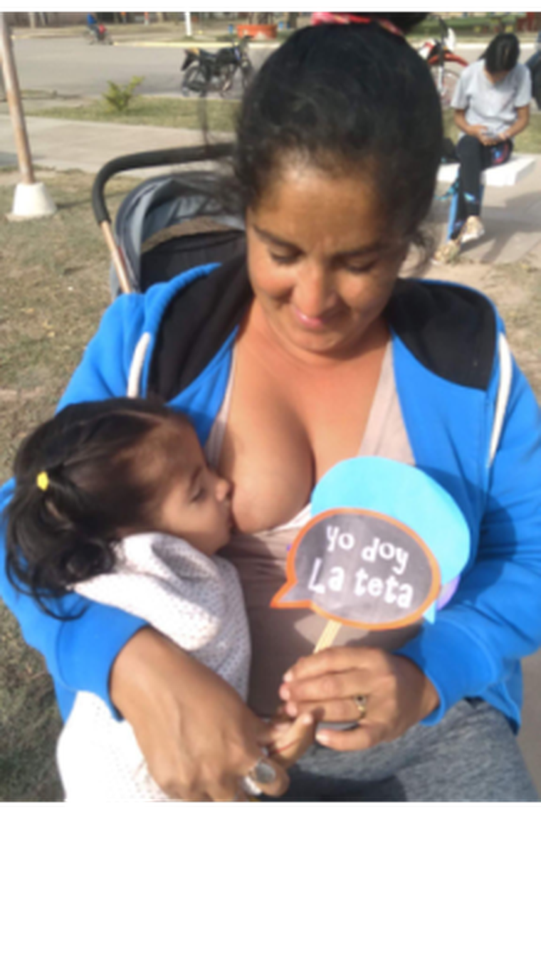 En los territorios donde trabaja la organización, la voluntad de amamantar está presente en la mayoría de las familias.