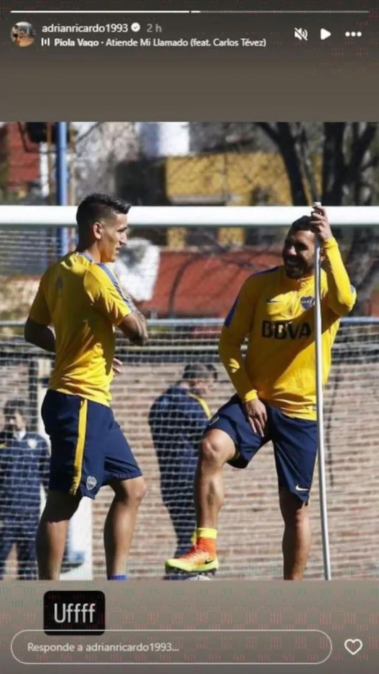 La historia de Ricky Centurión dedicada a Carlos Tevez. Foto: @adrianricardo1993 La historia de Ricky Centurión dedicada a Carlos Tevez. Foto: @adrianricardo1993