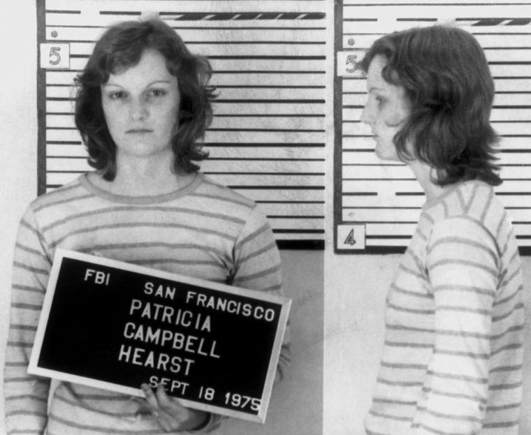 Patty Hearst fue arrestada en 1975, tras haber estado prófuga durante más de un año.