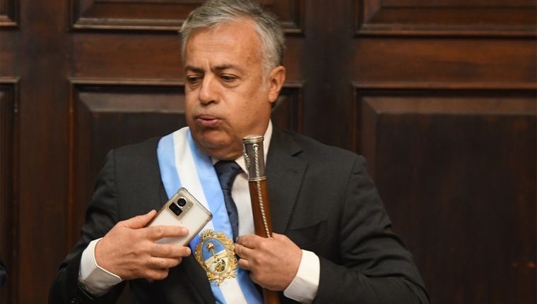 Alivio. Cornejo habló por algo más de una hora. Foto: Alf Ponce Mercado/MDZ