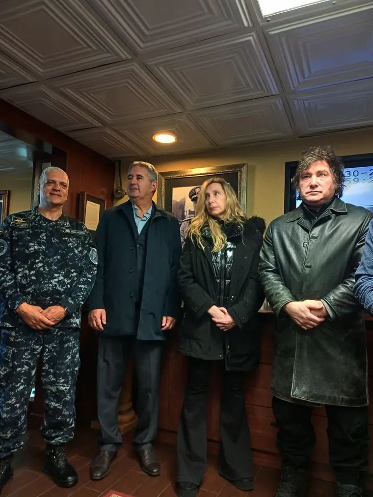 Javier Milei en su visita a Mar del Plata