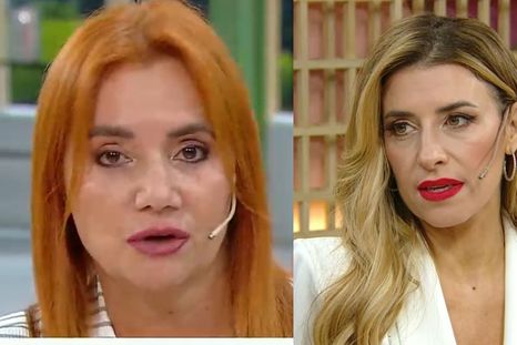 Las comunicadores fueron protagonistas de un tenso momento. Foto: Capturas de pantalla: Telefe. Las comunicadores fueron protagonistas de un tenso momento. Foto: Capturas de pantalla: Telefe.